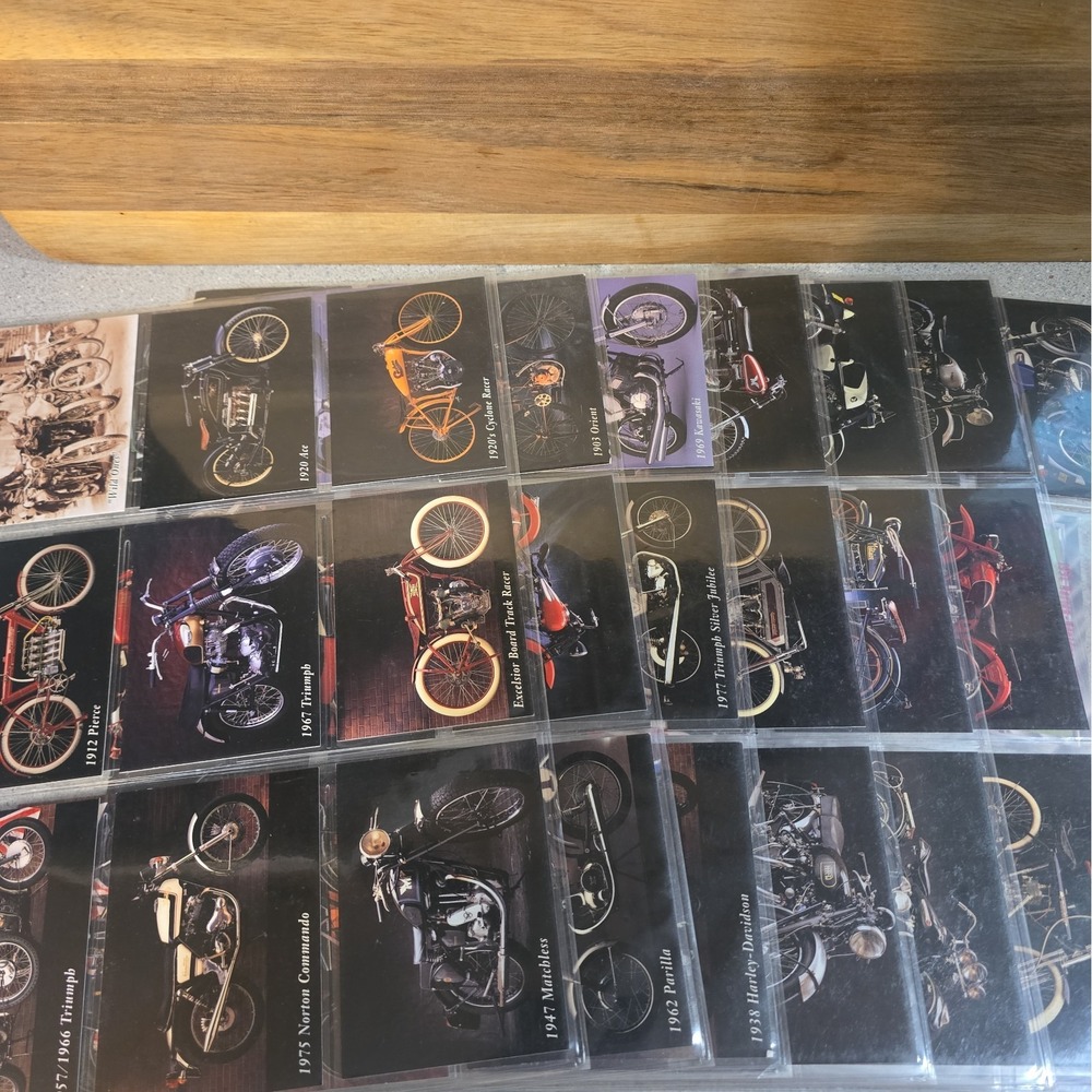 1993 Inline Classic Motorcycle Cards 56 Card Set Missing #20 Has Holo- 12 Bonus